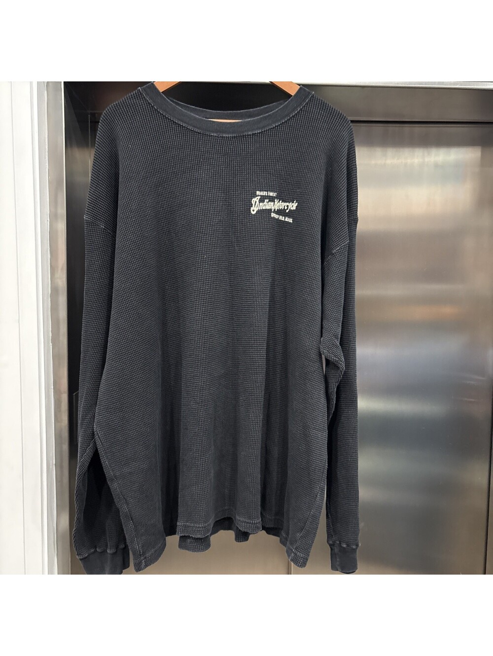 Lucky Brand Indian Motorcycle Thermal Long Sleeve Sz L